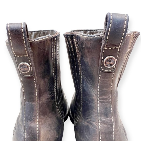 TIMBERLAND Leather Comformia Chelsea Harness Ankle Boot Brown 7 - Picture 8 of 12